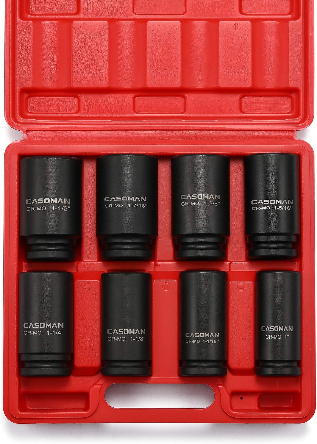 3/4 Drive Deep Impact Socket Set, 8 Piece Set, SAE Sizes A664504