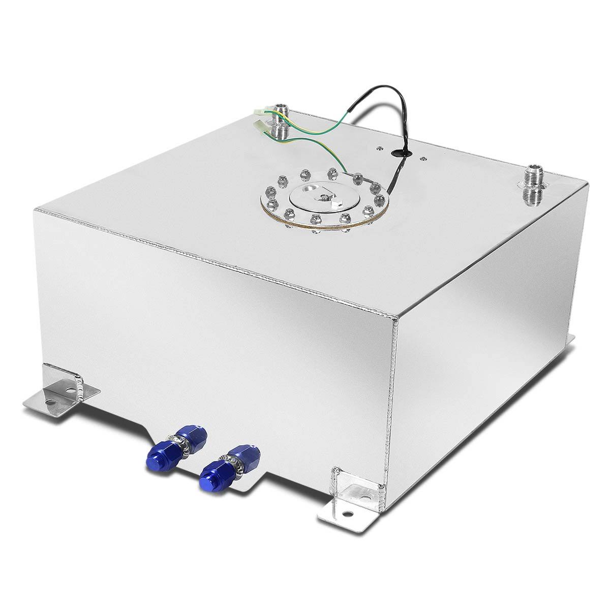 Aluminum Fuel Cell Gas Tank with Level Sender and Silver Cap A370144