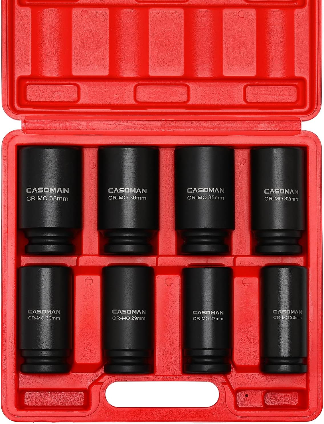 3/4 Drive Deep Impact Socket Set, 8 Piece Set, SAE Sizes A664504