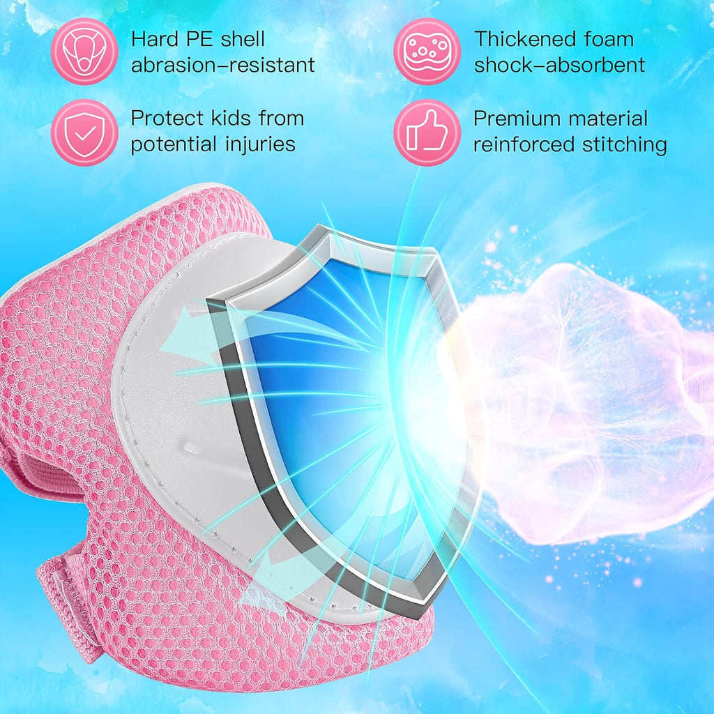 Adjustable Helmet Knee Pads Elbow Pads Wrist Guards Protective Gear Set U1760