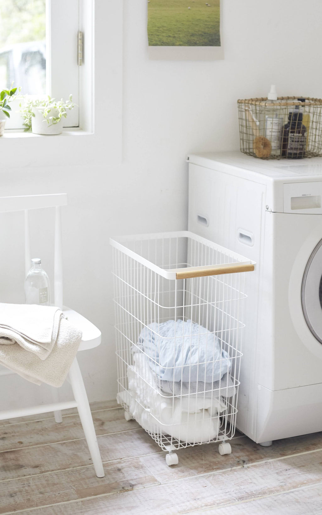 Slim Rolling Laundry Basket O61197