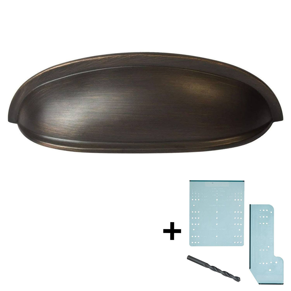 25 Pack Oil Rubbed Bronze Cup Pull Cabinet Hardware W669069