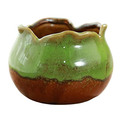 4×3 inch Ceramic Mini Plant Pots with Drainage White N515