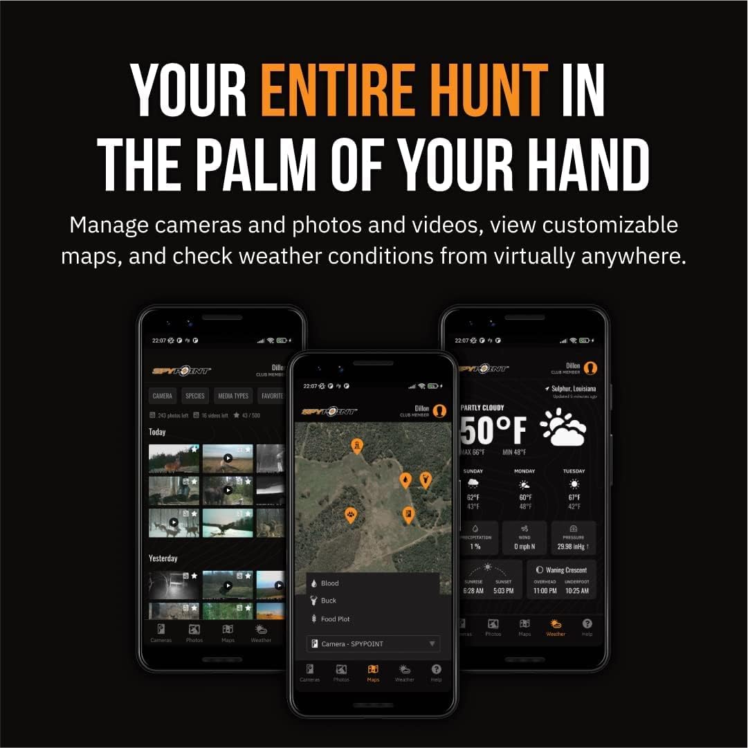 36MP Cellular Trail Camera with Sound, GPS, LTE, 100' Flash Range + LIT-22 Batteries + Straps J78211