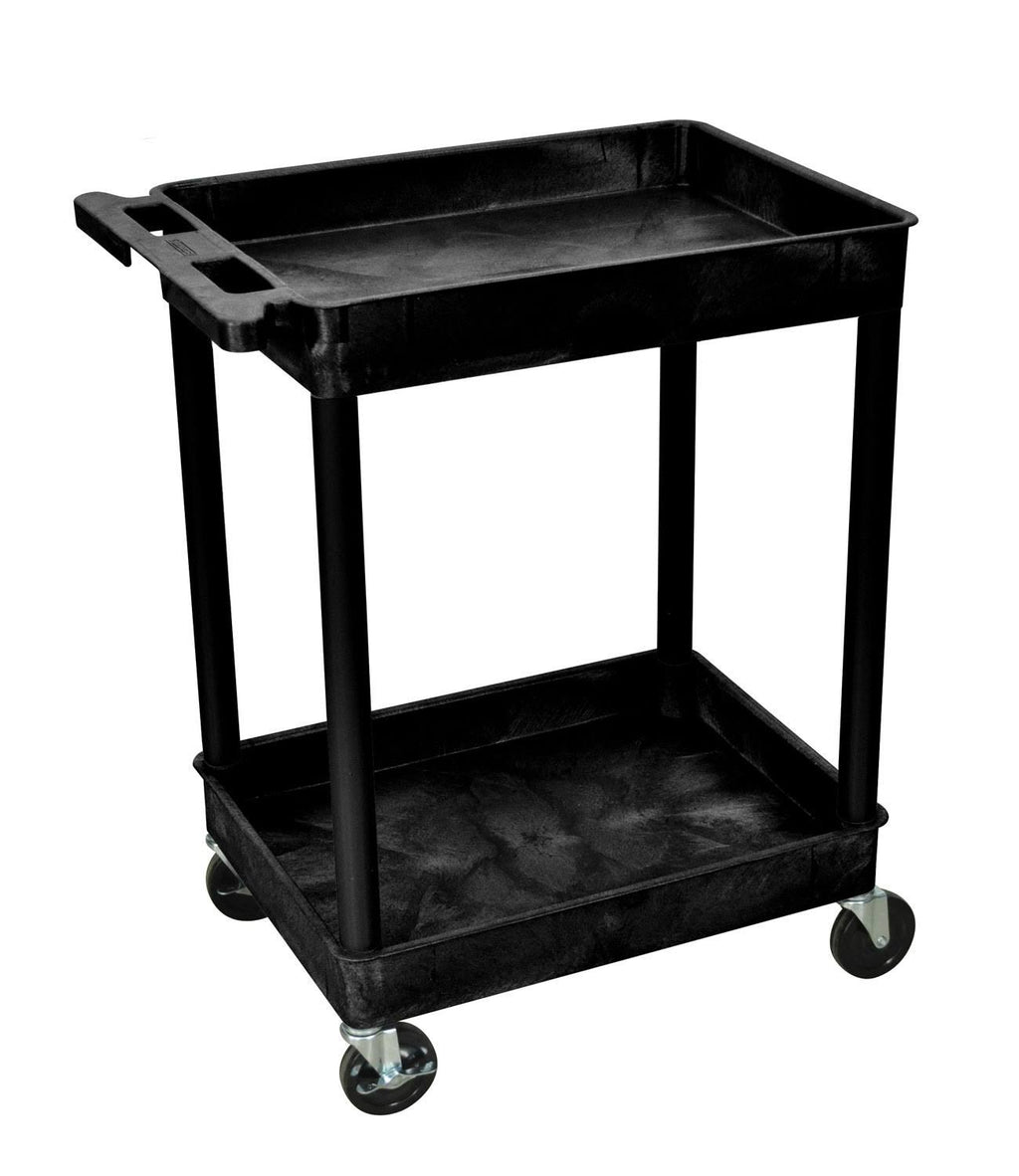 Black 2 Shelves Utility Cart N53506