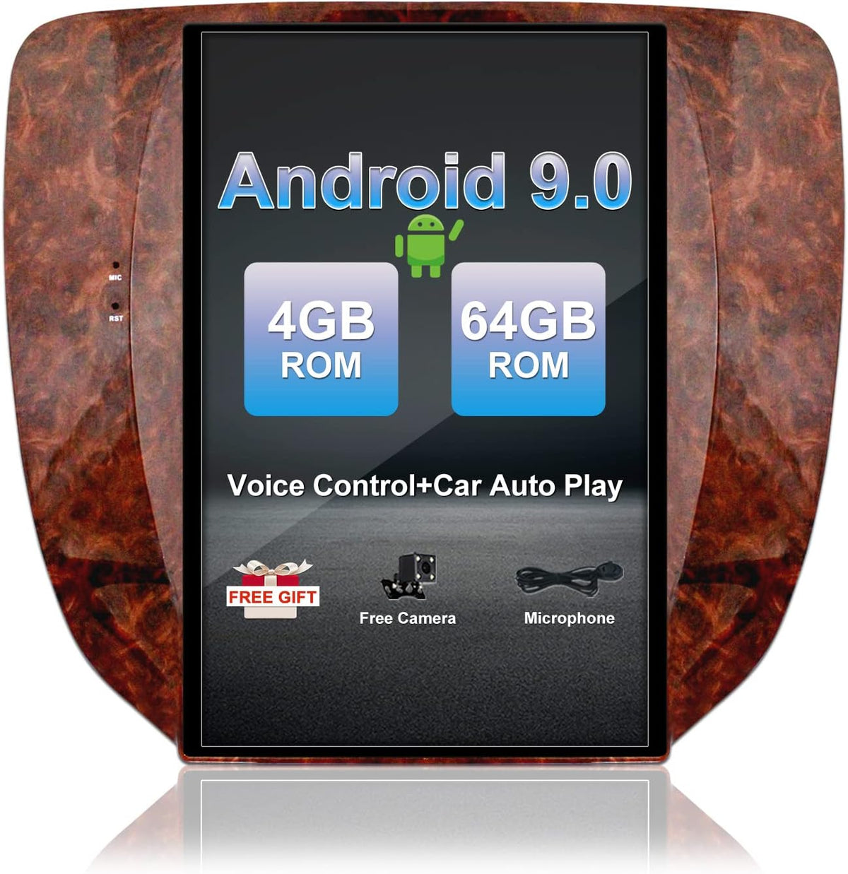 12.1'' IPS Screen Android 9.0 Car Stereo 2 Din with Carplay Android Auto C5955