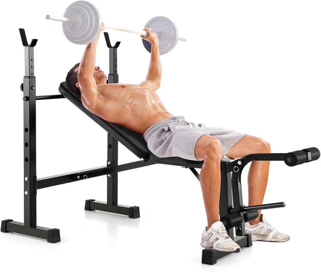 Adjustable Weight Bench with Squat Racks Z70503