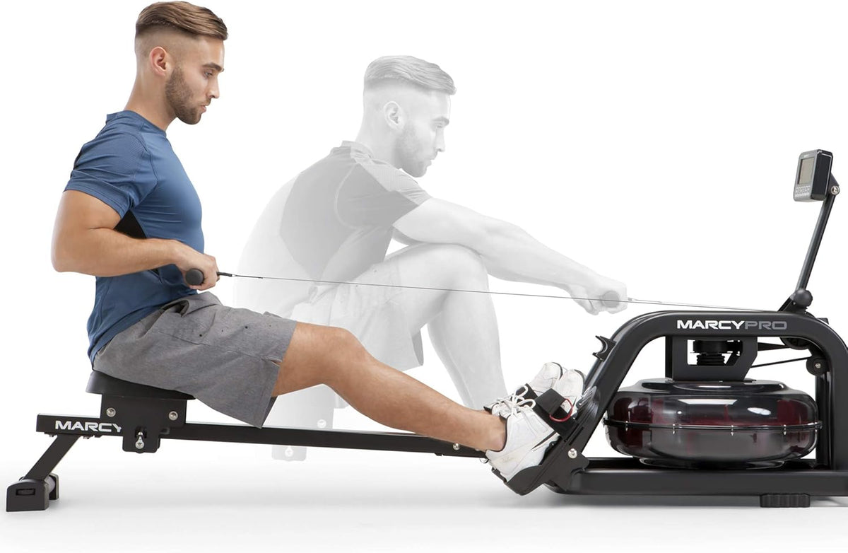 Black Water Rowing Machine 300-lb Capacity S6373