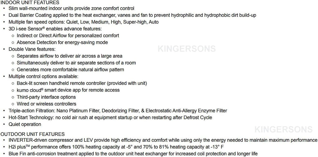 12,000 BTU Ductless Split System AC X330776