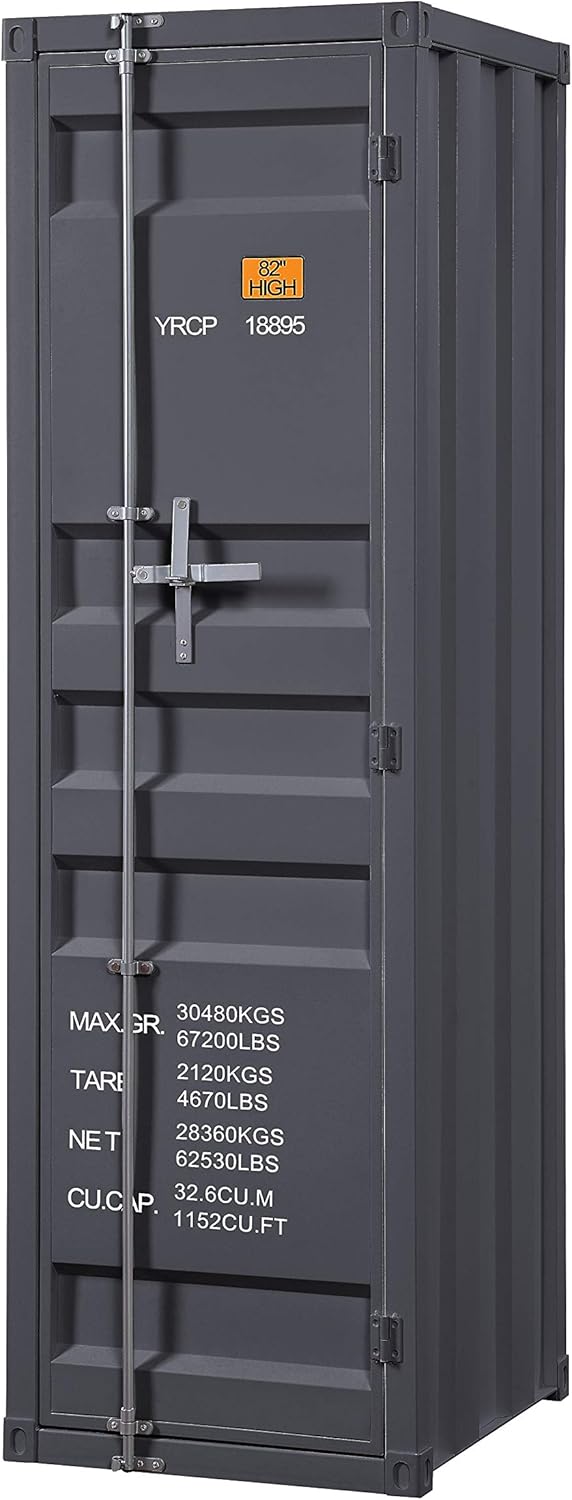 White Single Door Wardrobe P255