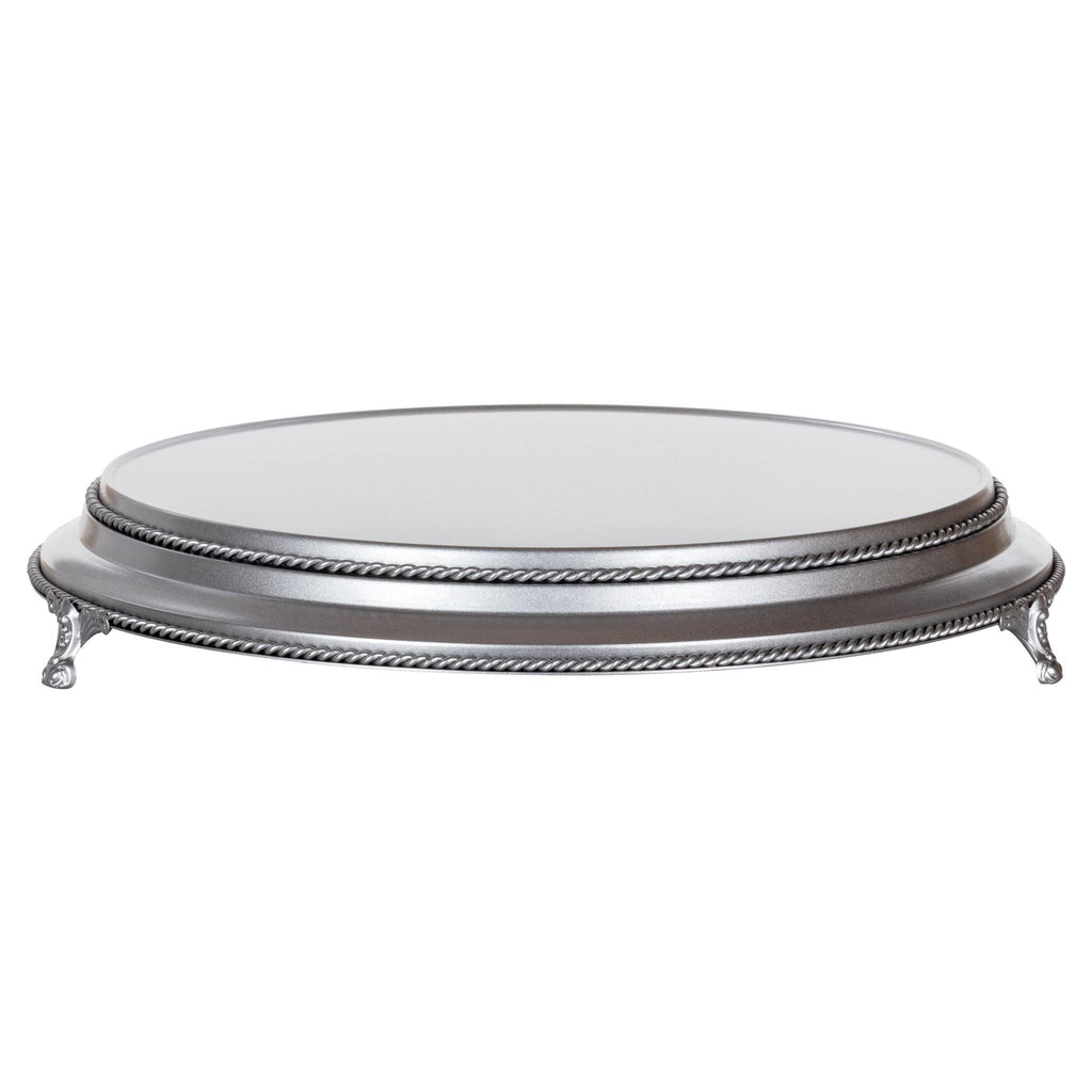 16 inch Round Silver Cake Stand G7268