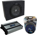 Single 12 Sub Box Enclosure & Amp V1282