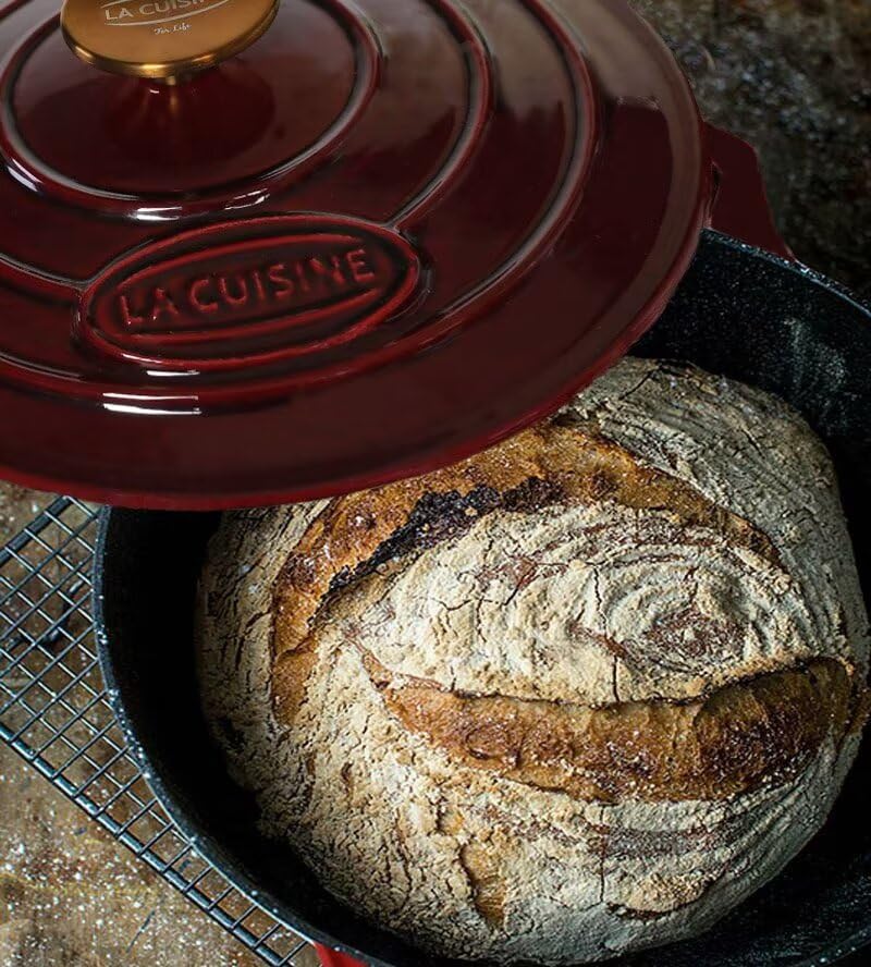 2.1 QT Enameled Cast Iron Dutch Oven with Lid L458284