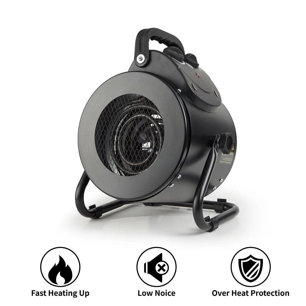 Black Electric Heater Fan with Overheat Protection U225096