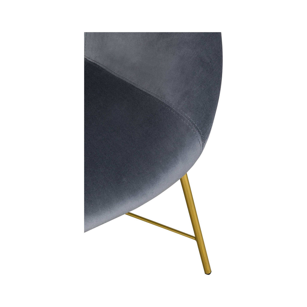 Grey Velvet Chair Z738