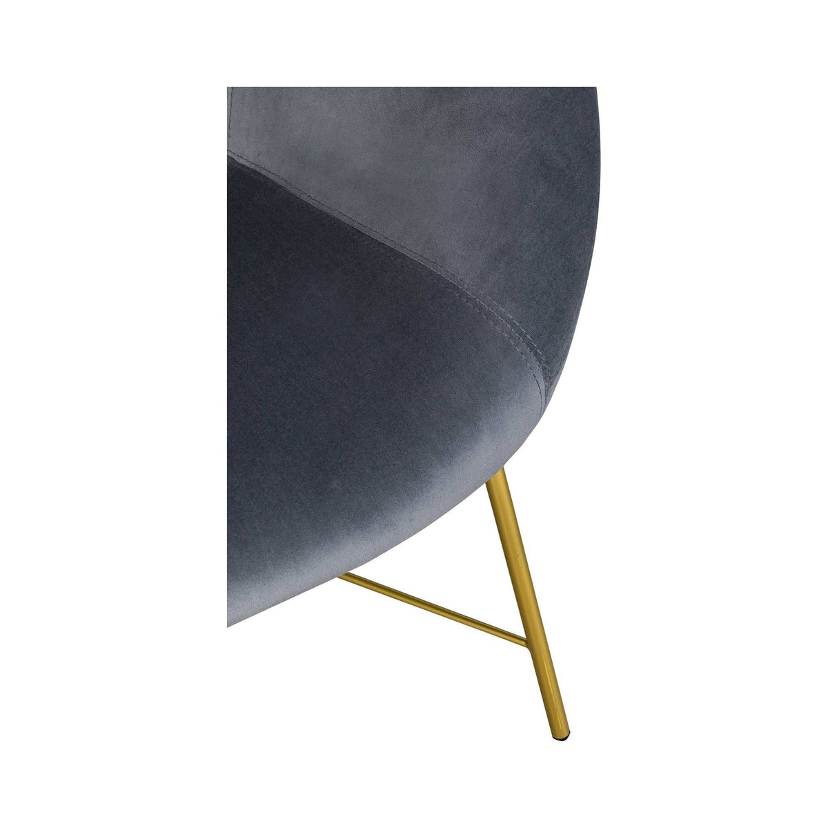 Grey Velvet Chair Z738