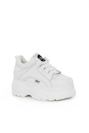 Buffalo Classic Low Leather White Shoes P73780