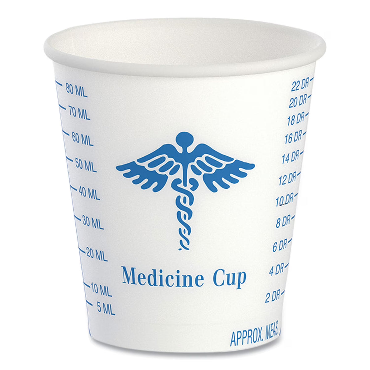 3 oz White/Blue Paper Cups G49420