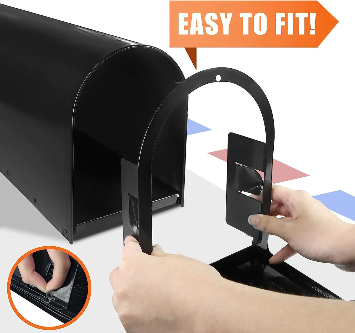 Aluminum Mailbox Door Replacement with Magnet Closure C82523