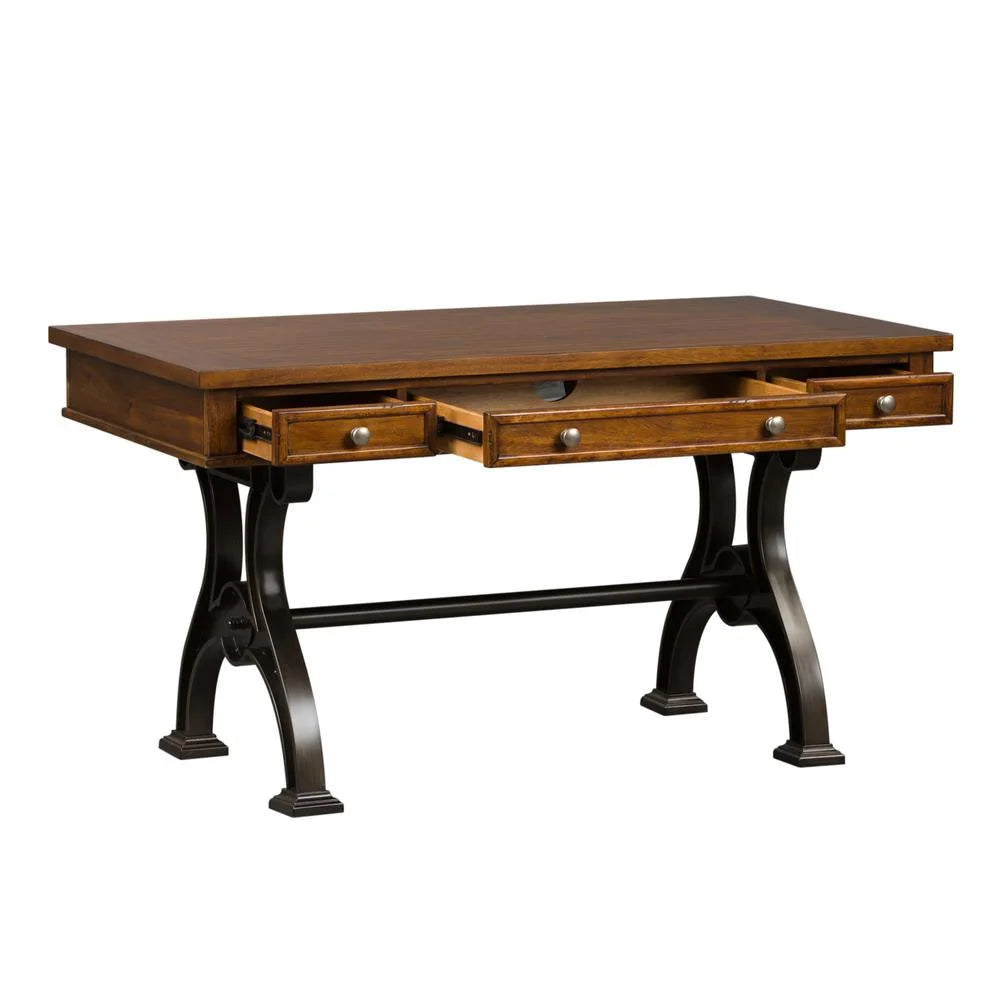 Medium Brown Wood Writing Desk P859