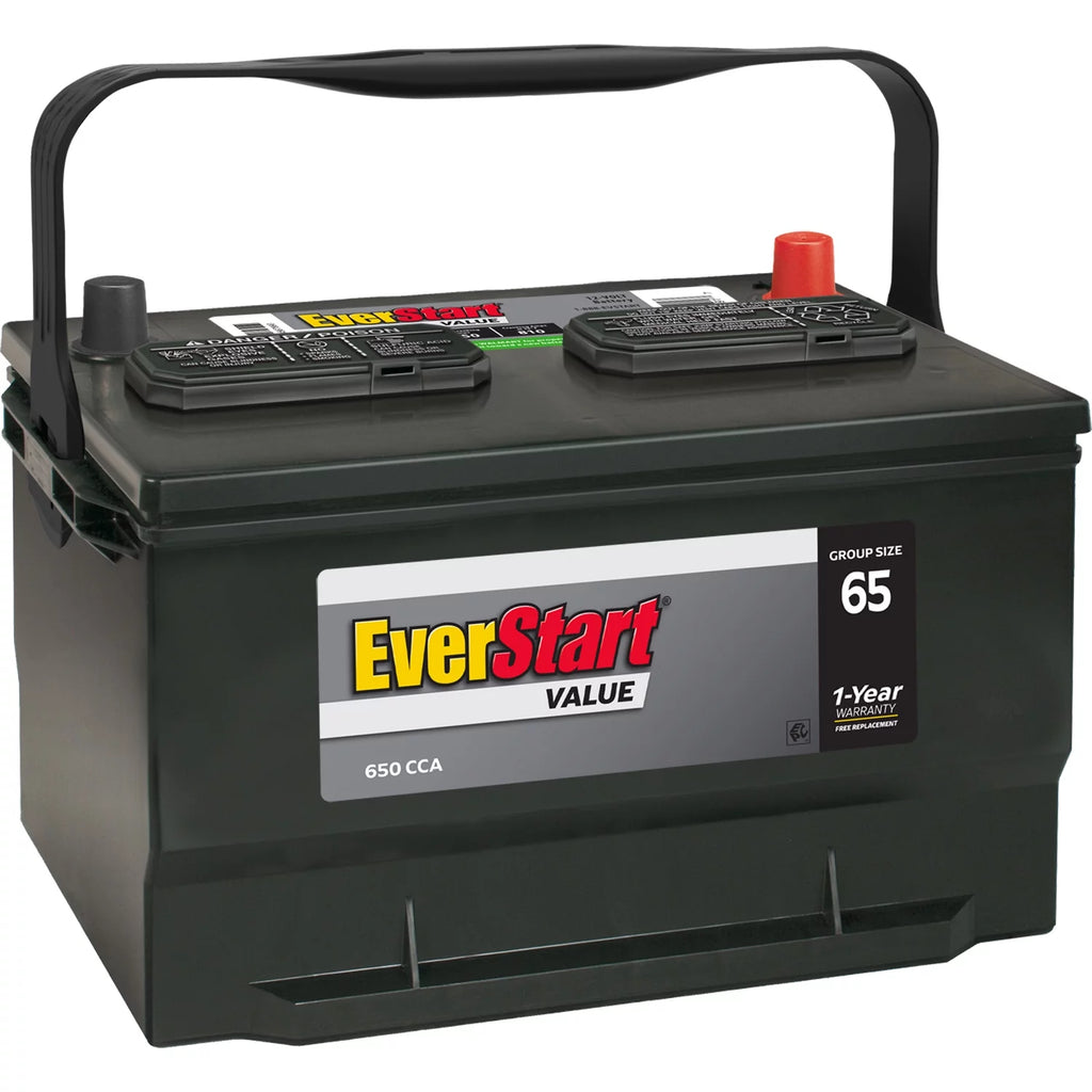 Lead Acid Automotive Battery Group Size 65 12 Volts 650 CCA O533936