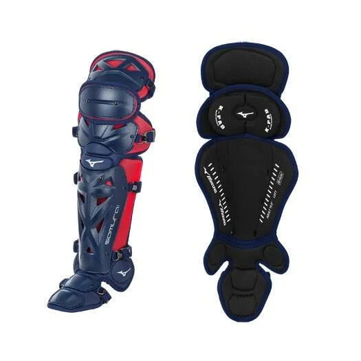 Navy Red 14.5 inch Youth Shin Guards F6361