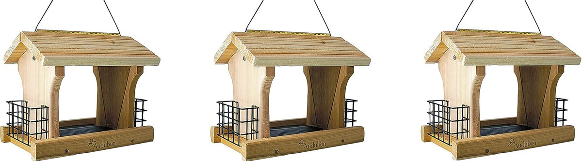 12-Inch Cedar Wild Bird Feeder, Pack of 2 D728239