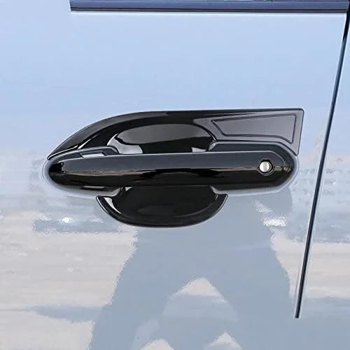 Glossy Black Exterior Door Handle Bowl Cover Trim Z65017