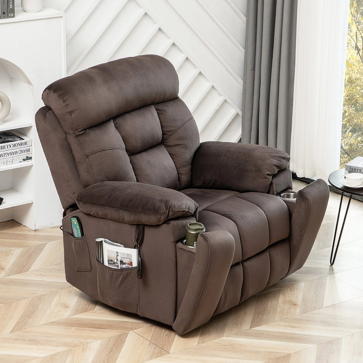 Velvet Power Lift Massage Recliner Chair H388220