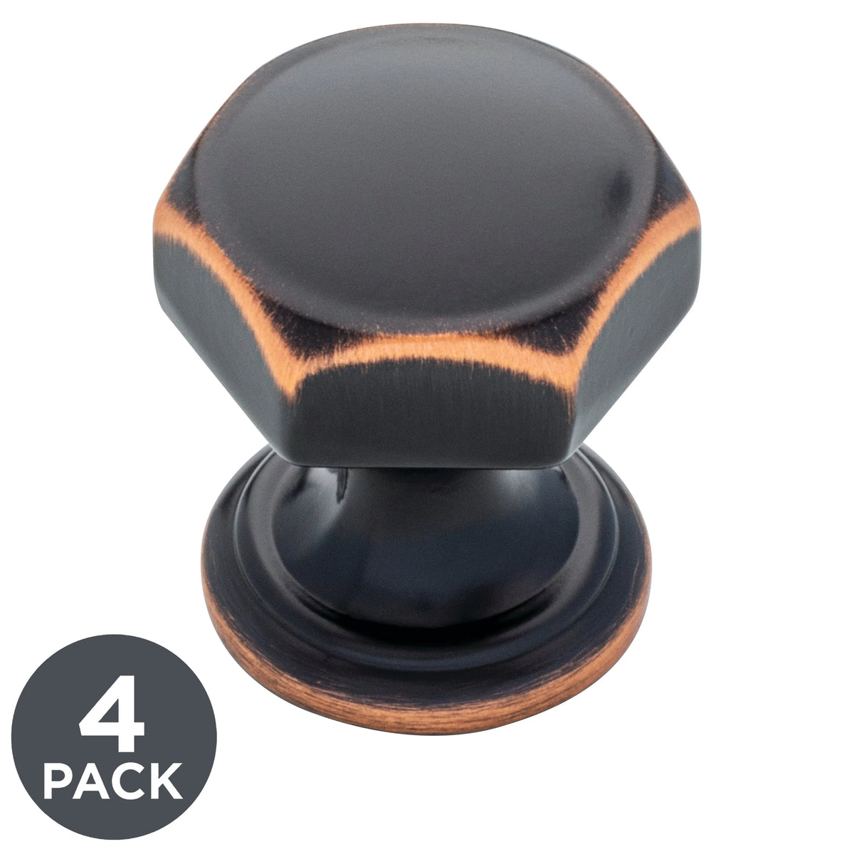 Oil Rubbed Bronze Cabinet Knob 4-Pack H66141
