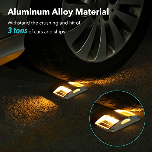 12 Pack Solar Waterproof LED Driveway Marker Lights Z2471
