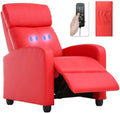 Red PU Leather Recliner Chair A45336