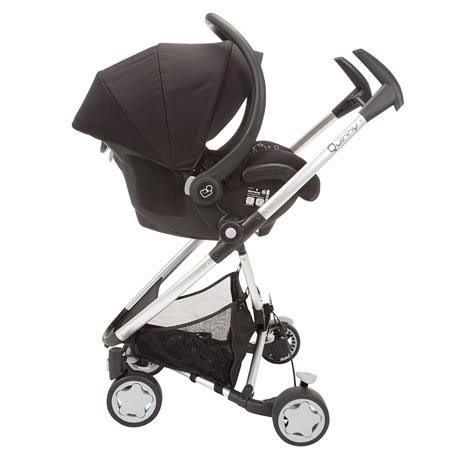 Rocking Black Stroller with Folding Seat R510