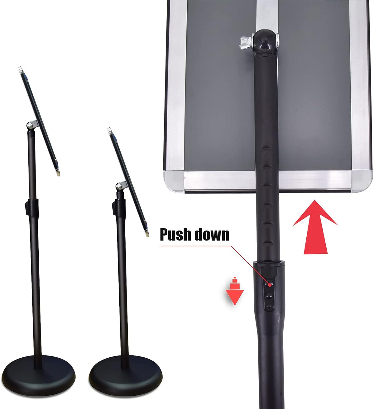 Adjustable Poster Sign Holder Aluminium Frame 8.5 x 11 Inches H657