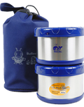 0.50L 2-pc Thermal Lunch Kit with Carrying Bag C39945
