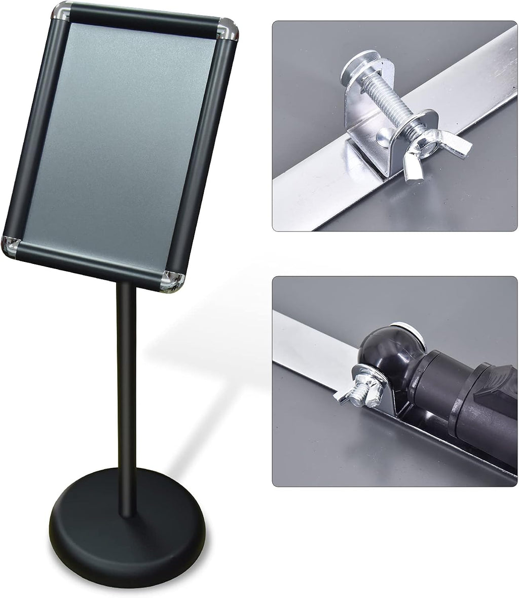 Adjustable Poster Sign Holder Aluminium Frame 8.5 x 11 Inches H657