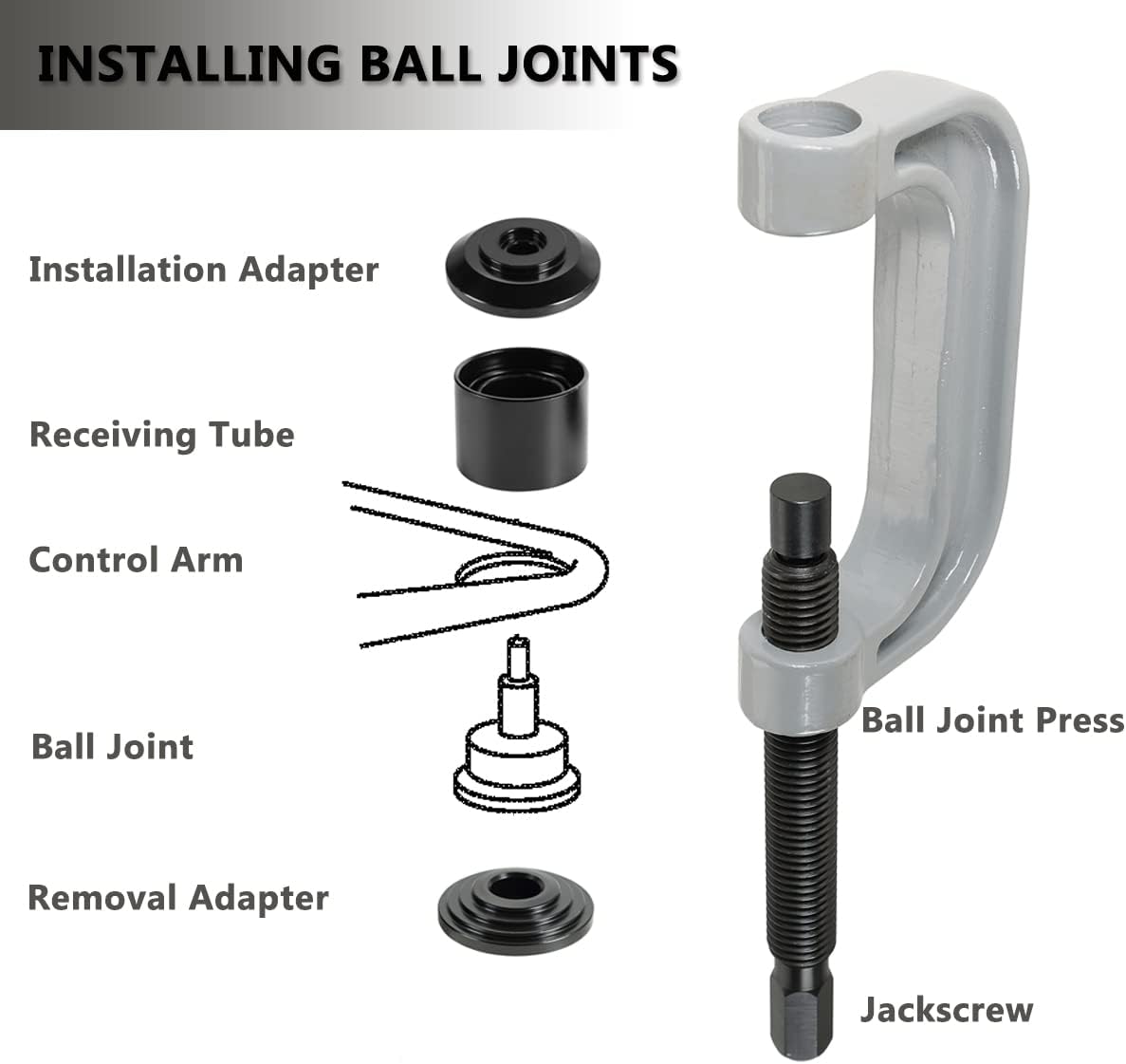21PCS Ball Joint Remover Installer Adapter Tool Kit U52948