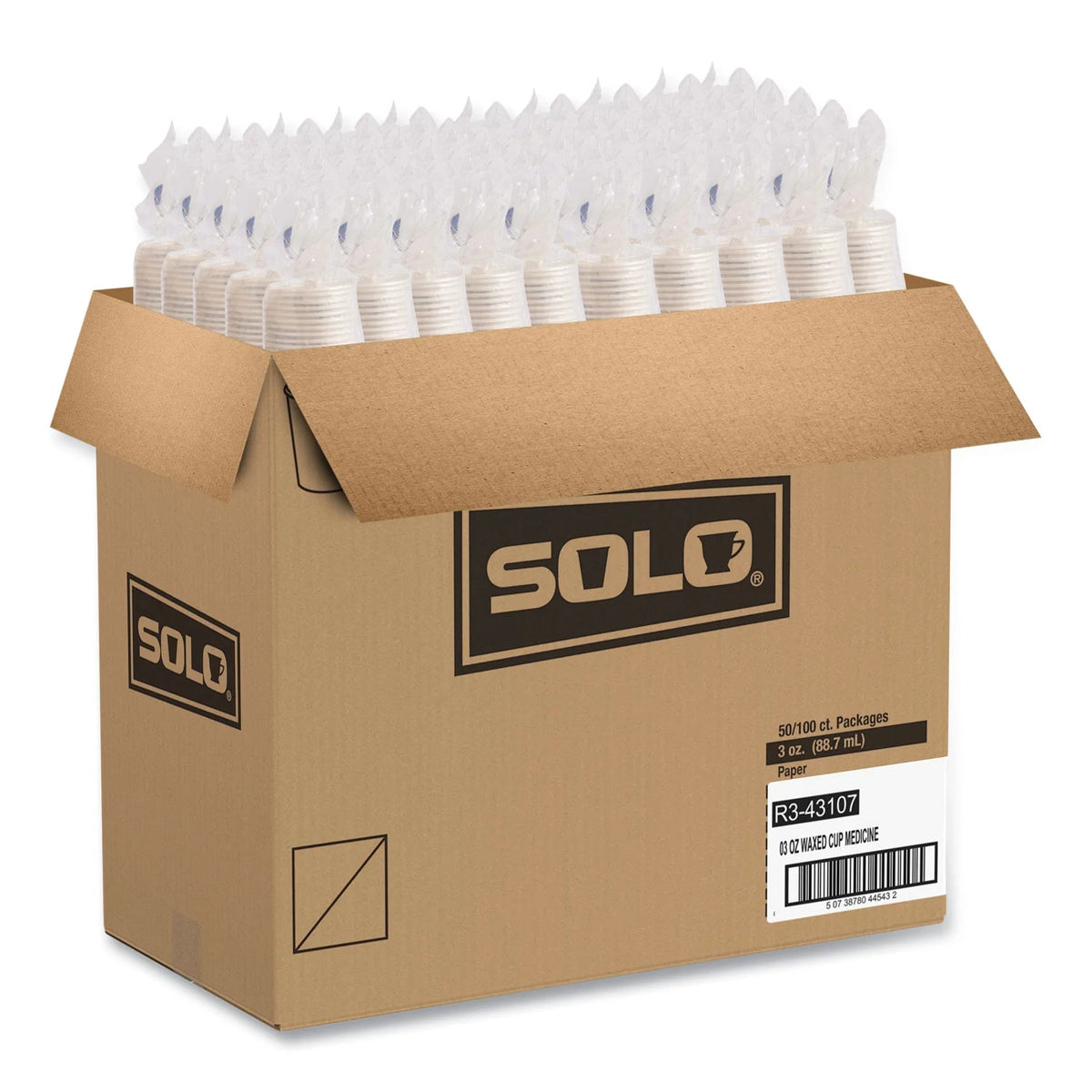 3 oz White/Blue Paper Cups G49420