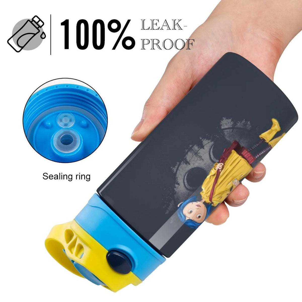 Insulated Stainless Steel Water Bottle with Straw J964
