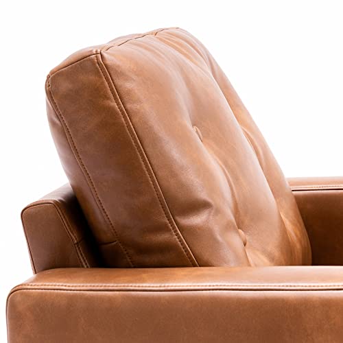 PU Accent Arm Chair with Tufted Back R35935