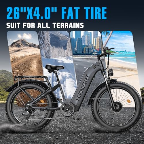 1600W 52V 20AH Fat Tire Electric Bike Q698