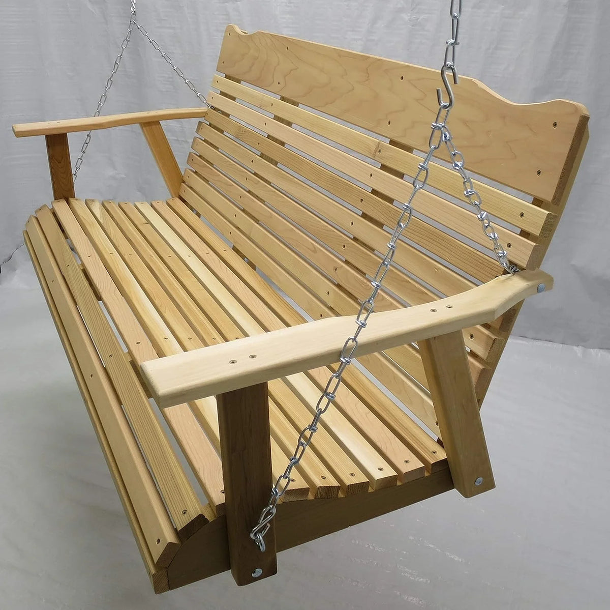 5 Foot Natural Cedar Porch Swing with Chain P7613