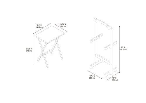 White Tray Table Set A541510