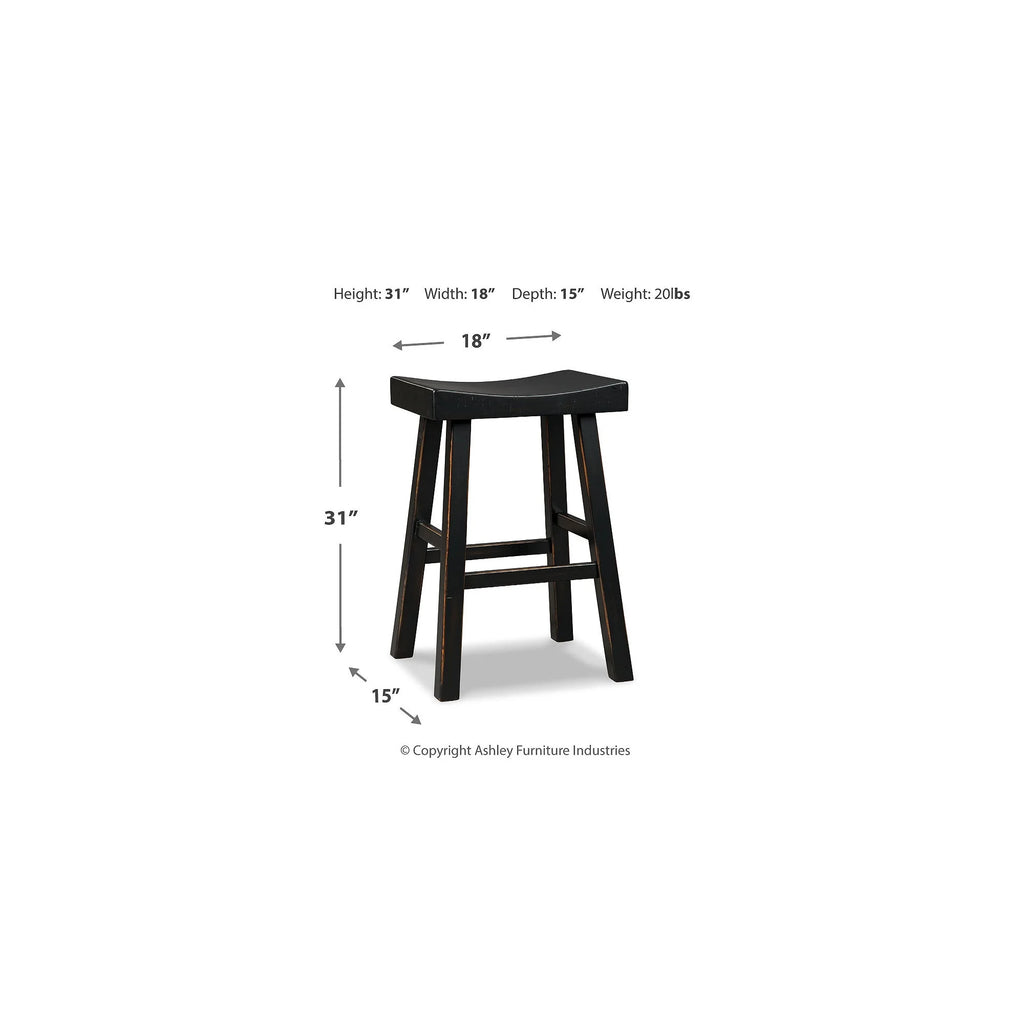 Saddle Barstool, Set of 2 Y838061