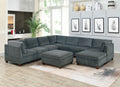 Grey Chenille Modular Sectional 9pc Set O24100