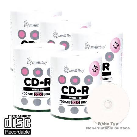 500 Pack 52x CD-R 700MB 80min Blank Recordable Disc G7432