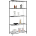 5-Tier Wire Storage Shelving Unit in Black I546729