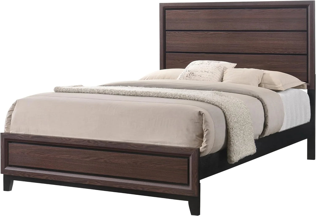 5-Piece Queen Size Bedroom Set with Dresser Mirror and 2 Night Stands M66391