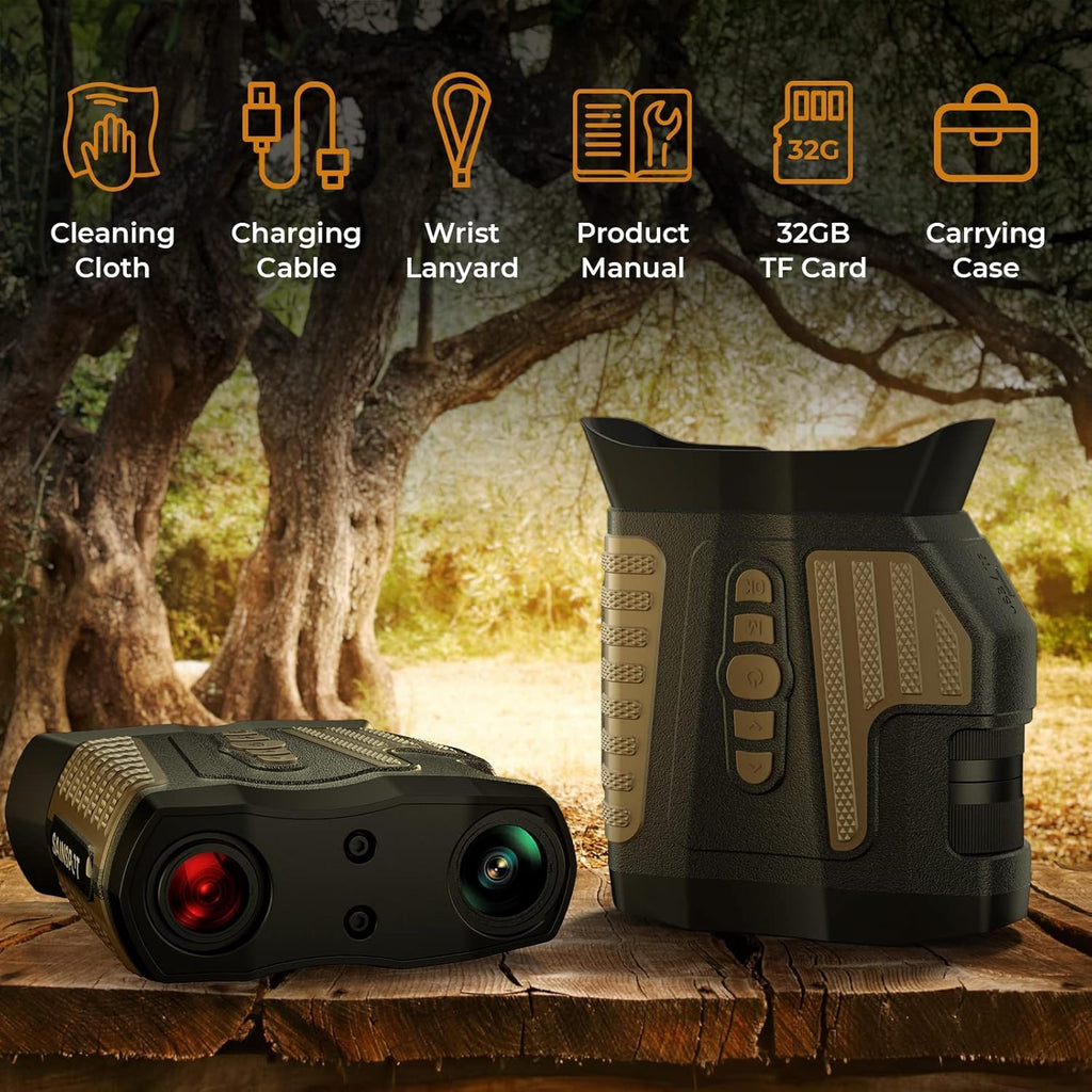 Black and Brown Digital Infrared Night Vision Binoculars L700866