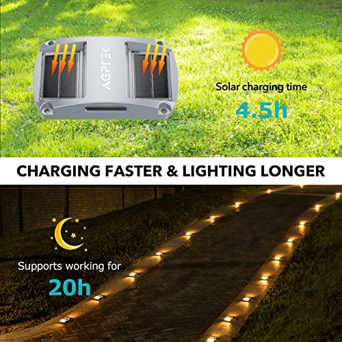12 Pack Solar Waterproof LED Driveway Marker Lights Z2471
